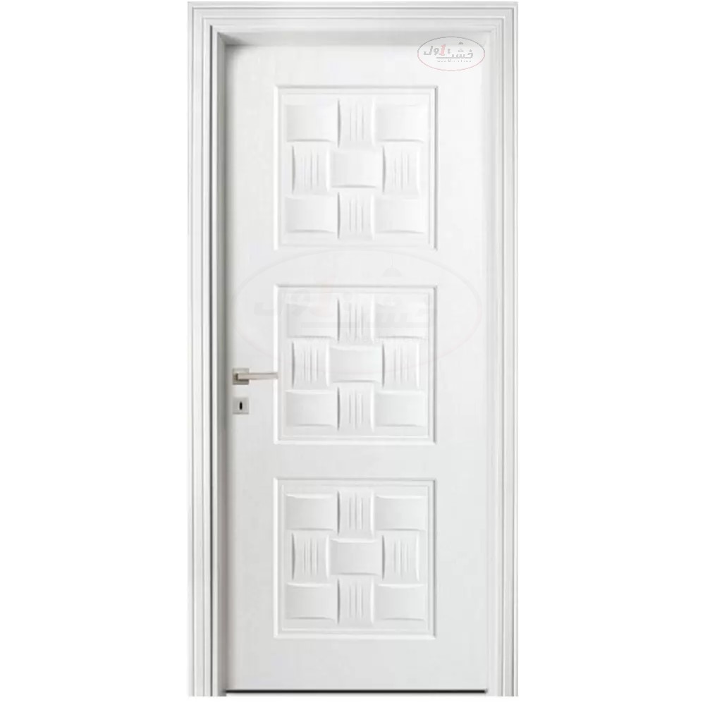 درب داخلی HDF خام طرح حصیری